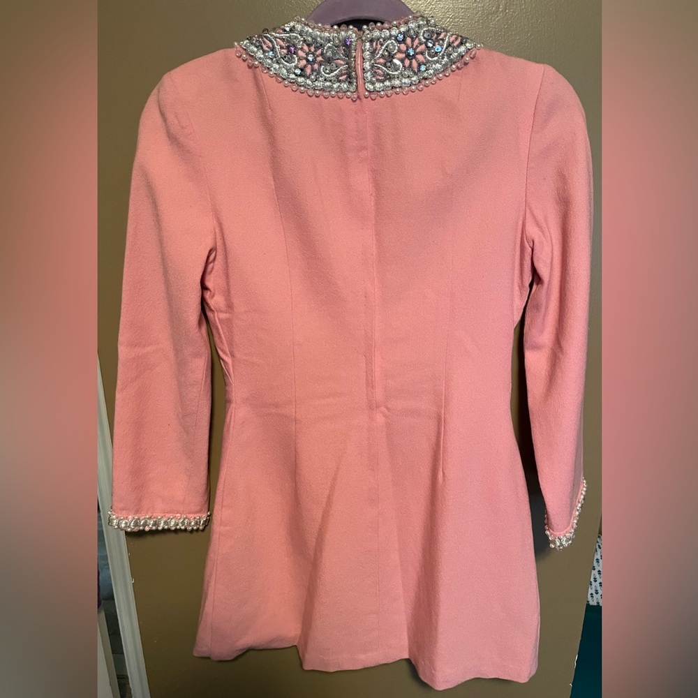 VTG 1960’s 100% Wool Rhinestone Tunic Dress! MAKE AN OFFER! - Picture 3 of 5